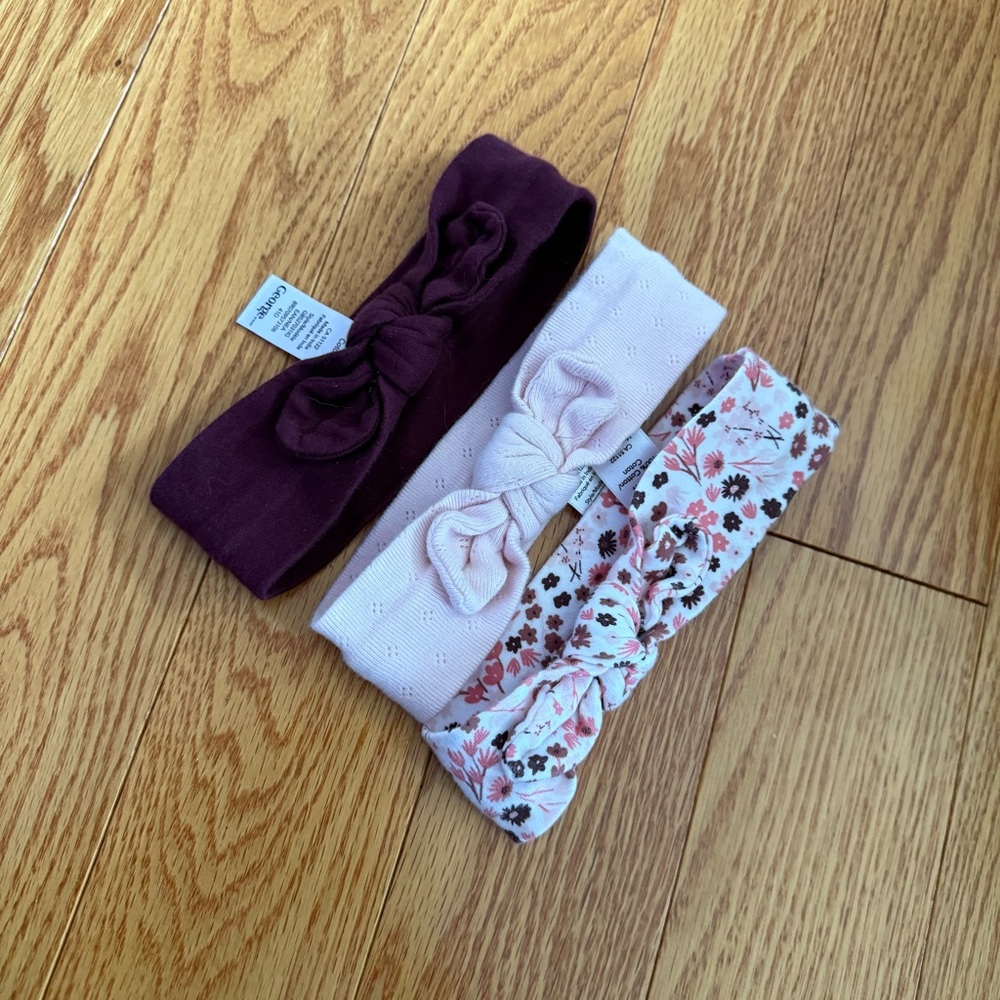 George Set of 3 Baby Girl Bows